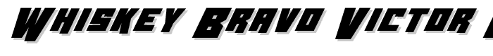 Whiskey Bravo Victor Bold font